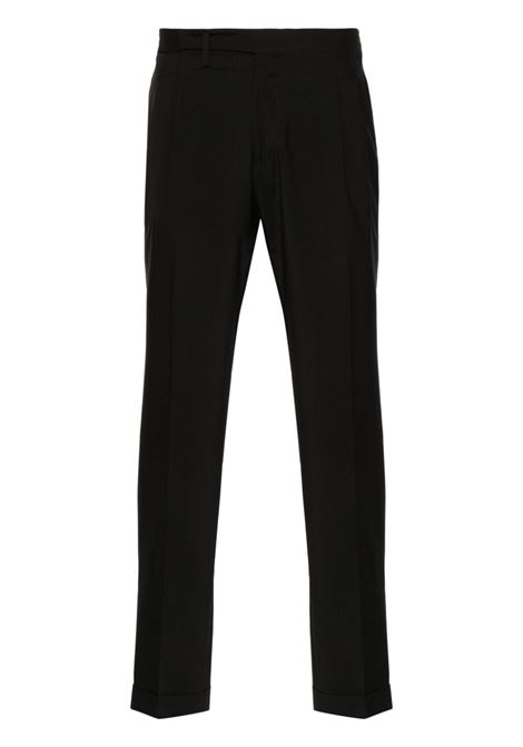 Black Quartieris tapered-leg trousers - men